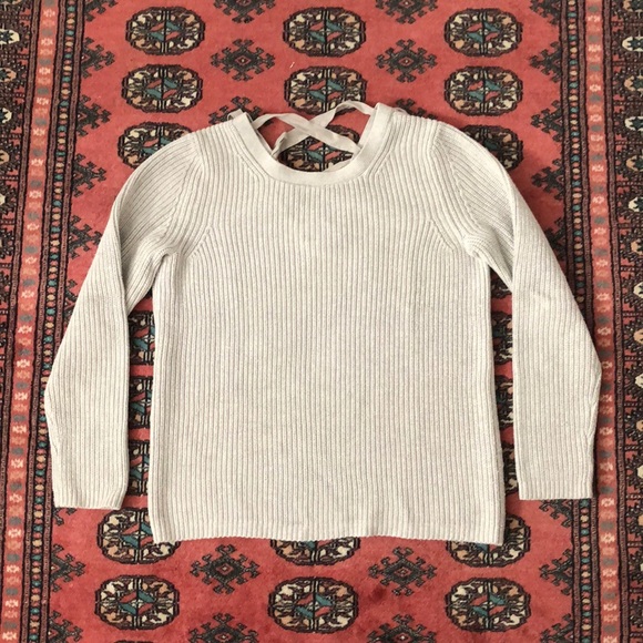 Banana Republic Lace Back Pullover Sweater - Picture 3 of 9